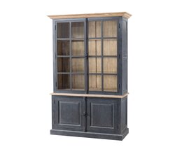 Sideboard Gordes 110x46x230 old black & natural
