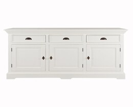 Chest of drawers Brighton 3 drawers + 3 doors white