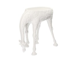 Cover pot for flower pot Giraffe white