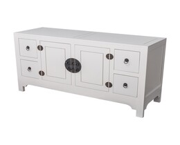 Chest of drawers Modern 137x45x76cm white