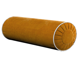 Bolster Cushion with Pleats and Piping