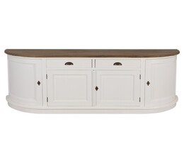 Chest of drawers Brighton 4 doors + 2 drawers white&natural