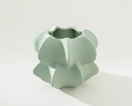 Wazon Petal Green 15x17 cm