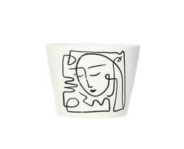 Cover for flower pot Face II 12cm