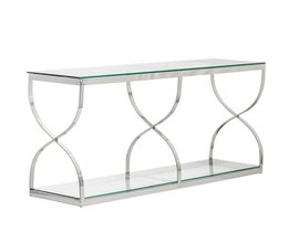 Console table Dubai silver 140x40x80