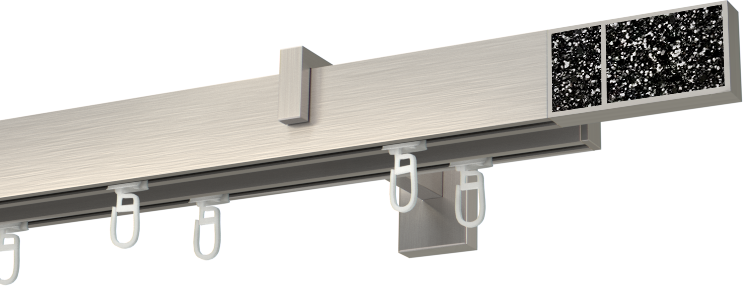 Curtain pole Boss Diamond Black