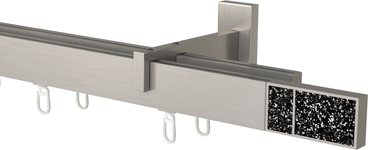 Curtain pole Boss Diamond Black