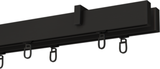 Curtain rod with end cap