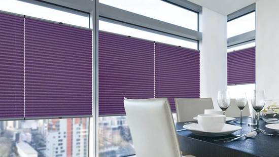 
										Pleated blinds
																						