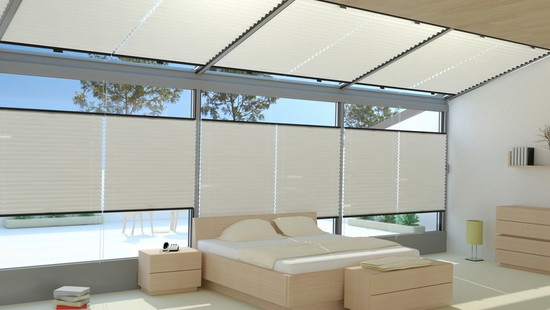 
										Pleated blinds
																						