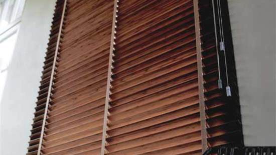 
										Wooden blinds
																						