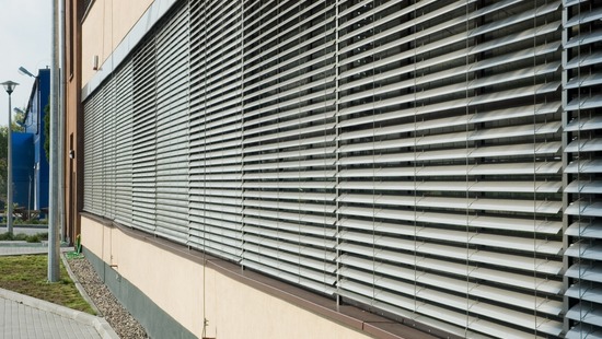 
										External facade blinds
																						