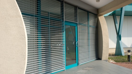
										External facade blinds
																						