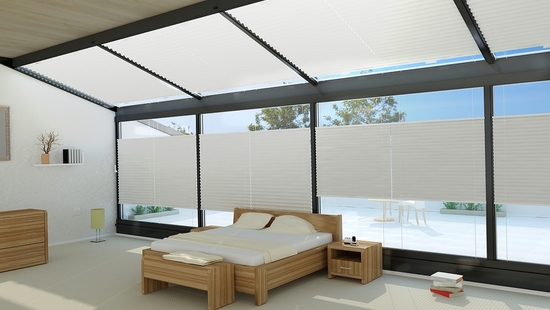 
										Pleated blinds
																						