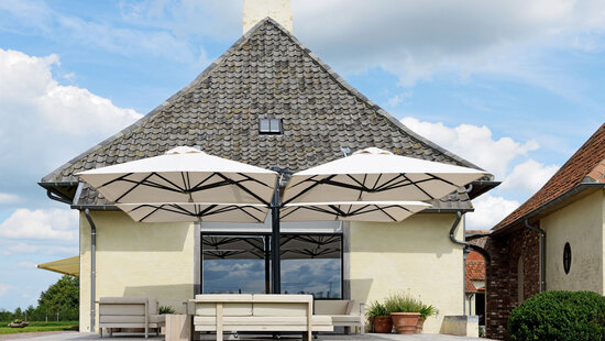 
										Garden parasols
																						