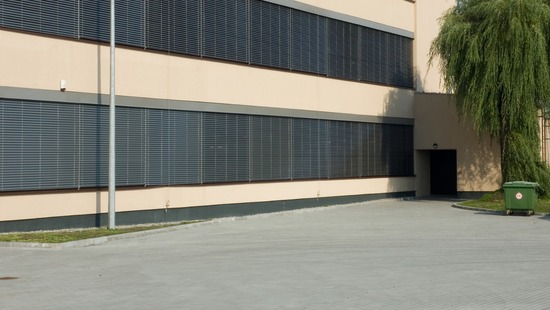 
										External facade blinds
																						