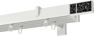 Curtain track Boss Diamond Black