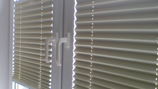 
										Pleated blinds
																						