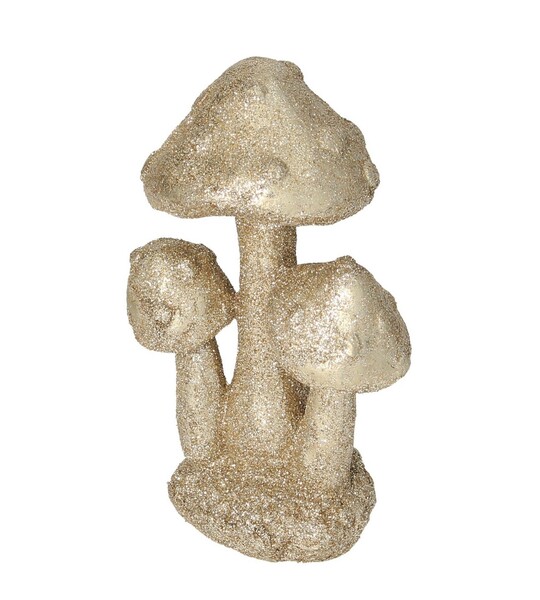 Dekoracja Golden Mushrooms 12cm