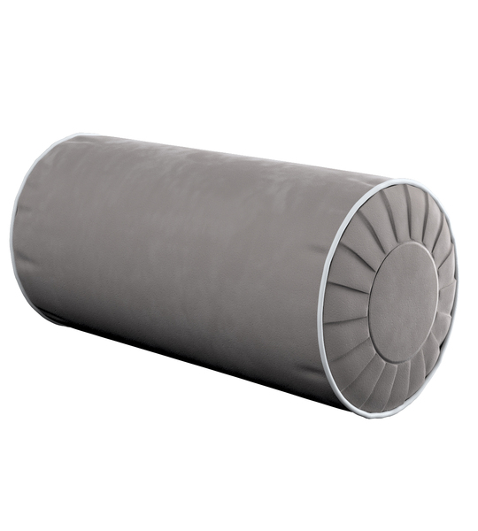 Bolster Cushion with Pleats and Piping