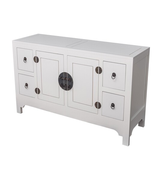 Chest of drawers Modern 137x45x76cm white