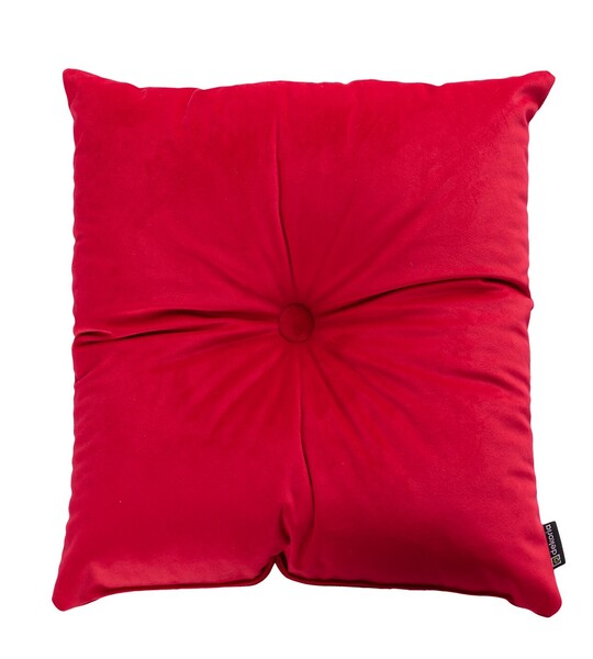 Square Velvet Cushion with Button