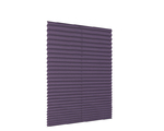 Purple pleated blinds