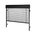 Flush-mounted window blinds outdoor