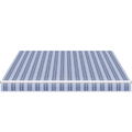 Awning for patio blue stripes