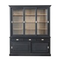 Display cabinet Milton 190x47x226cm black