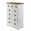 Chest of drawers Brighton 11 drawers white&natural